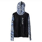 ACAP LONG SLEEVE HOODIE RASHGUARD BLUE WATER UPF50+